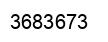 Number 3683673 black image