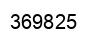 Número 369825 imagen negro