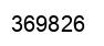 Número 369826 imagen negro