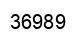 Número 36989 imagen negro