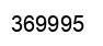 Number 369995 black image