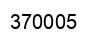 Number 370005 black image