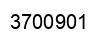 Number 3700901 black image