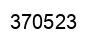 Number 370523 black image