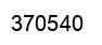 Number 370540 black image