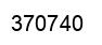 Number 370740 black image