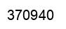 Number 370940 black image