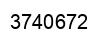 Number 3740672 black image
