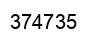 Number 374735 black image