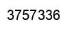 Number 3757336 black image
