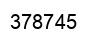 Number 378745 black image
