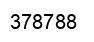 Number 378788 black image
