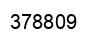 Number 378809 black image