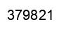 Number 379821 black image
