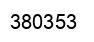 Number 380353 black image