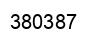 Number 380387 black image