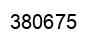 Number 380675 black image
