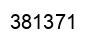 Number 381371 black image