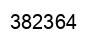 Number 382364 black image