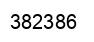 Number 382386 black image