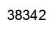 Number 38342 black image