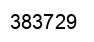Number 383729 black image
