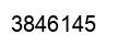 Number 3846145 black image