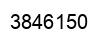 Number 3846150 black image