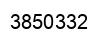 Number 3850332 black image