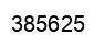 Number 385625 black image