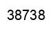 Número 38738 imagen negro