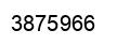 Number 3875966 black image