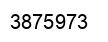 Number 3875973 black image