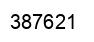 Number 387621 black image