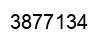 Number 3877134 black image