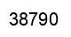 Número 38790 imagen negro