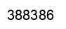 Number 388386 black image
