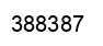 Number 388387 black image