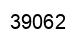 Number 39062 black image