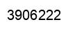 Number 3906222 black image