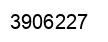 Number 3906227 black image
