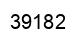 Number 39182 black image