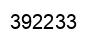 Number 392233 black image