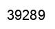 Number 39289 black image