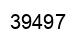 Número 39497 imagen negro
