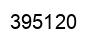 Number 395120 black image