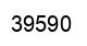Number 39590 black image
