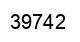 Number 39742 black image