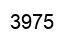 Number 3975 black image