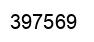 Number 397569 black image